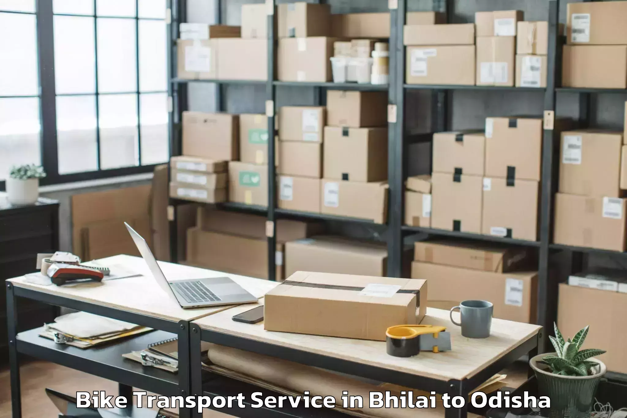 Top Bhilai to Kundura Bike Transport Available